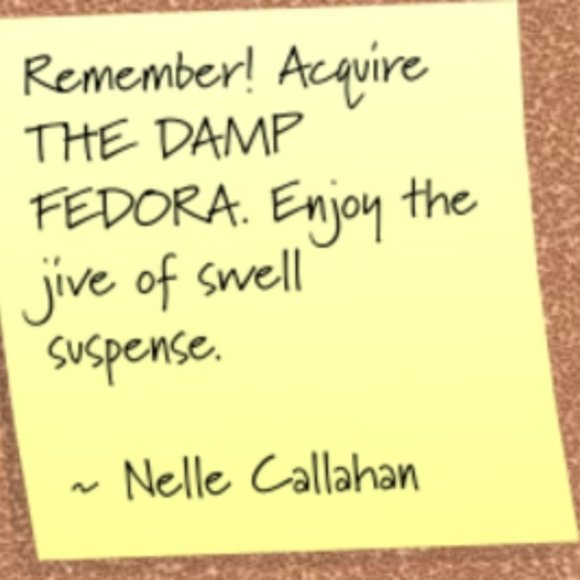 AUTHOR SIGNED ✒THE DAMP FEDORA Noirvella, 1940's - Picture 7 of 8